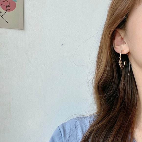 💕LAST ONE Artsy Face String Earrings - Picture 4 of 9